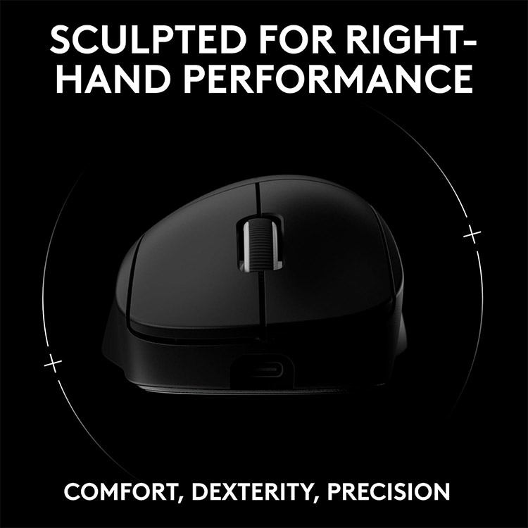 خرید موس Logitech G Pro X SUPERLIGHT 2 DEX - بی‌سیم - سیاه